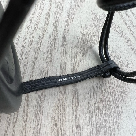 VINCE Women's Kenna Leather Strappy Knotted Flat Sandals EUR 36/US 6M Black $280 - Picture 10 of 13